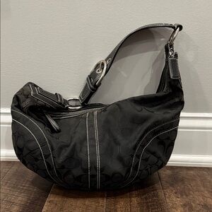 VINTAGE 2000s COACH black y2k shoulder Bag